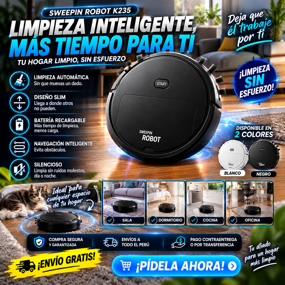 🤖 Sweepin Robot K235 | Limpieza Inteligente para tu Hogar